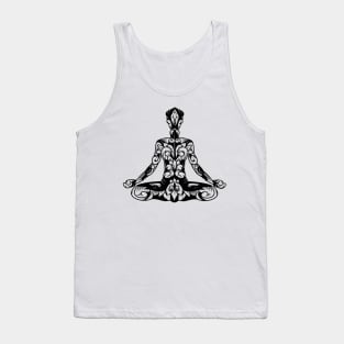 Abstract Pose Meditation, Meditatie Tank Top